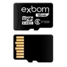 Cartão de Memória 16GB Micro SD - CLASSE 6 - EXBOM